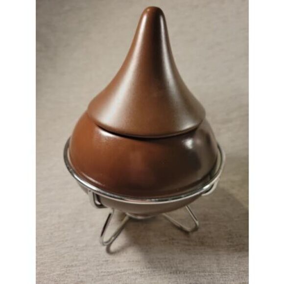 Hershey's Kisses Chocolate Dessert Fondue Set ceramic candy dish - Picture 3 of 10